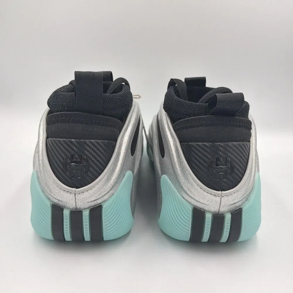Adidas Harden 9 US 12 Men's  Metallic Silver Black Aqua Basketball  JS1028 New